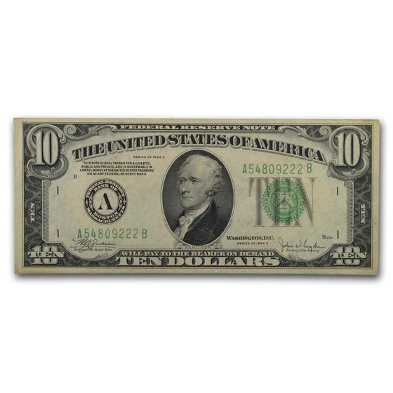 1934s $10 FRN VF (Districts of Our Choice) 1934s $10 FRN VF (Districts of Our Choice)