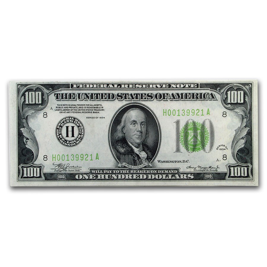1934's $100 FRN CU (District of Our Choice)
