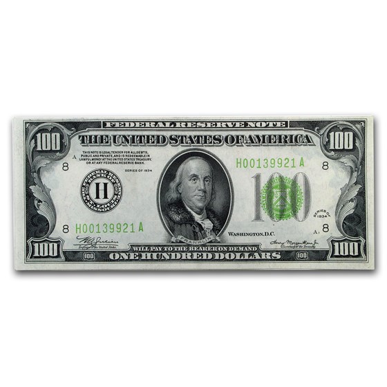 1934's $100 FRN CU (District of Our Choice) 1934's $100 FRN CU (District of Our Choice)