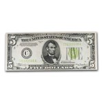 1934s $5.00 FRN AU (District of our Choice)