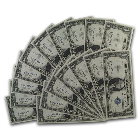 1935 $1.00 Silver Certificate CU (Fr#1607) 17 Consecutive 1935 $1.00 Silver Certificate CU (Fr#1607) 17 Consecutive