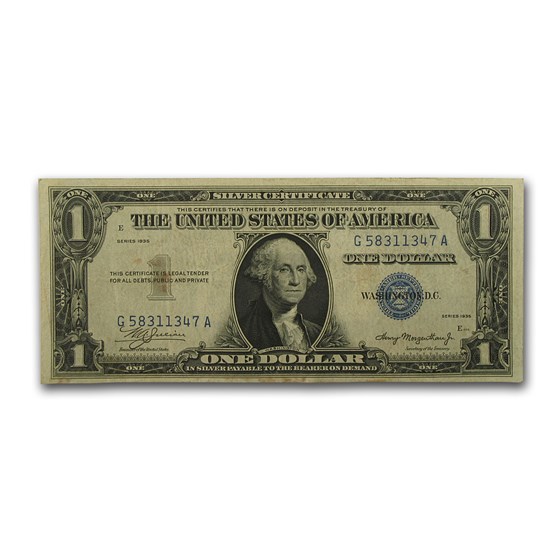 1935 $1.00 Silver Certificate VF (Fr#1607)