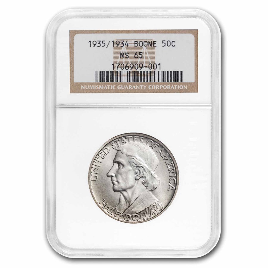 1935/1934 Boone Half Dollar MS-65 NGC