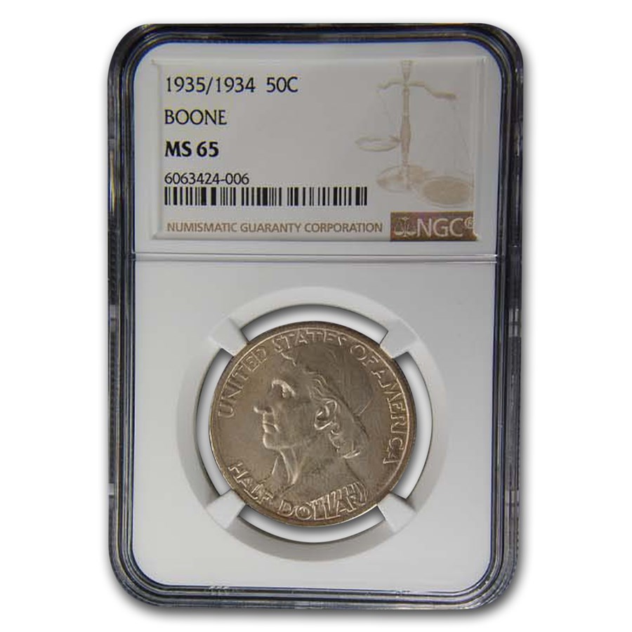 1935/1934 Boone Half Dollar MS-65 NGC