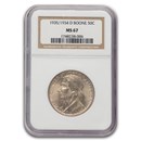 1935/1934-D Daniel Boone Bicentennial Half Dollar MS-67 NGC