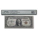 1935-A $1.00 Brown Seal Hawaii CU-65 EPQ PMG (Fr#2300)