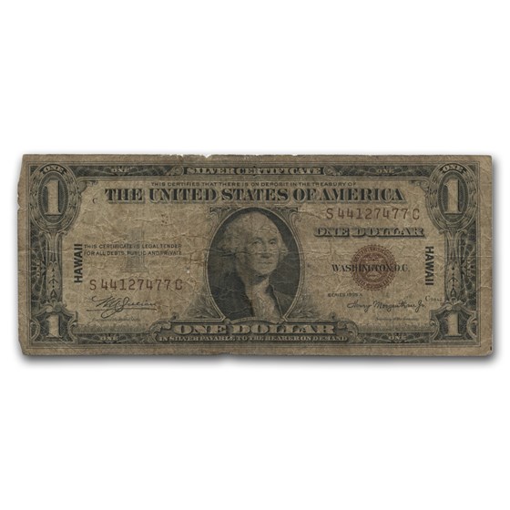 1935-A $1.00 Brown Seal Hawaii Culls (Fr#2300) 1935-A $1.00 Brown Seal Hawaii Culls (Fr#2300)