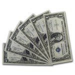 1935-A $1.00 Silver Certificate CU (Fr#1608) 6 Consecutive