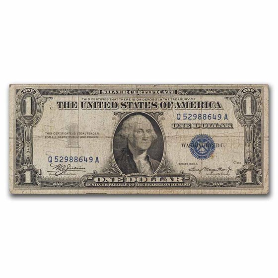 1935-A $1.00 Silver Certificate - Fine (Fr#1608) 1935-A $1.00 Silver Certificate - Fine (Fr#1608)