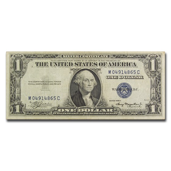 1935-A $1.00 Silver Certificate VF (Fr#1608) 1935-A $1.00 Silver Certificate VF (Fr#1608)