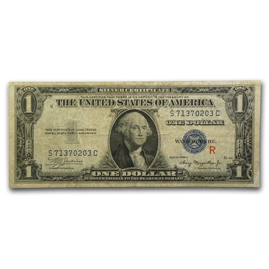 1935-A $1.00 Silver Certificate VF (Fr#1609) R-Experimental