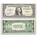 1935-A $1.00 Yellow Seal North Africa CCU (Fr#2306)