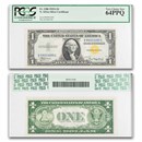1935-A $1.00 Yellow Seal North Africa CU-64 PPQ PCGS (Fr#2306)