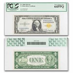 1935-A $1.00 Yellow Seal North Africa CU-64 PPQ PCGS (Fr#2306)