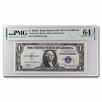1935-A $1 Silver Cert CU-64 EPQ PMG (Fr#1610) S-Experimental