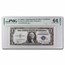 1935-A $1 Silver Cert CU-64 EPQ PMG (Fr#1610) S-Experimental