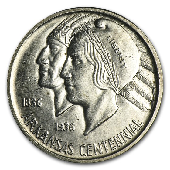 1935 Arkansas Centennial Half Dollar Commem BU 1935 Arkansas Centennial Half Dollar Commem BU