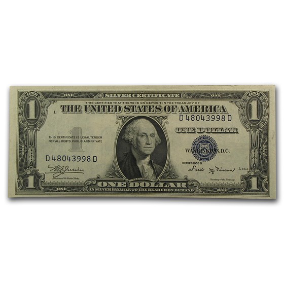 1935-B $1.00 Silver Certificate AU (Fr#1611) 1935-B $1.00 Silver Certificate AU (Fr#1611)