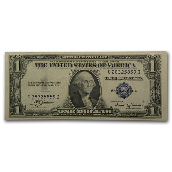 1935-B $1.00 Silver Certificate CU (Fr#1611) 1935-B $1.00 Silver Certificate CU (Fr#1611)