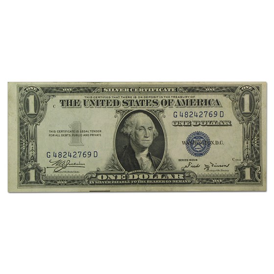 1935-B $1.00 Silver Certificate XF (Fr#1611)