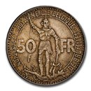 1935 Belgium Silver 50 Francs MS-66 PCGS