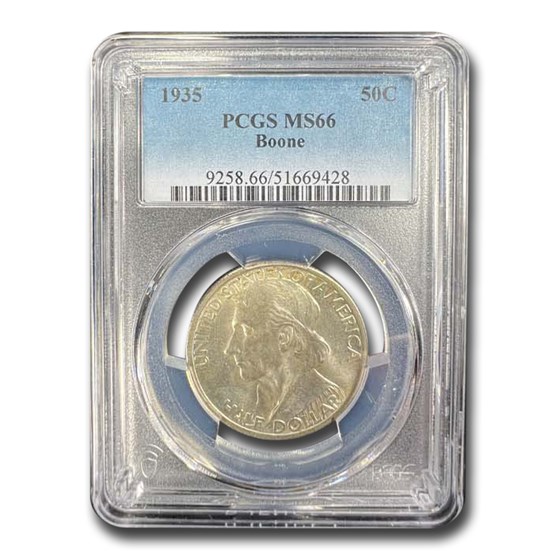 1935 Boone Half Dollar MS-66 PCGS 1935 Boone Half Dollar MS-66 PCGS
