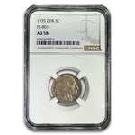 1935 Buffalo Nickel AU-58 NGC (DDR, FS-801)