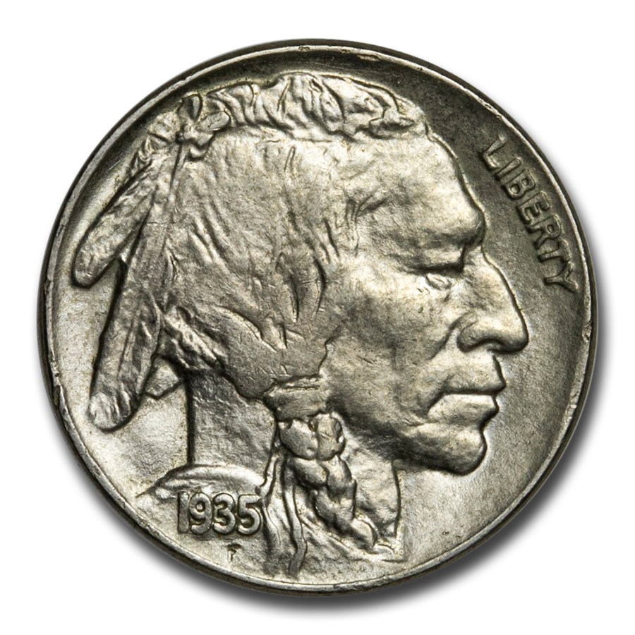 1935 Buffalo Nickel Choice AU