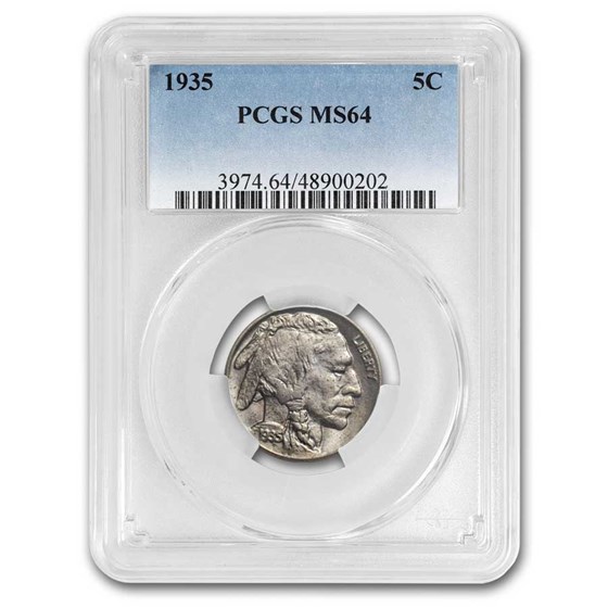 1935 Buffalo Nickel MS-64 PCGS 1935 Buffalo Nickel MS-64 PCGS