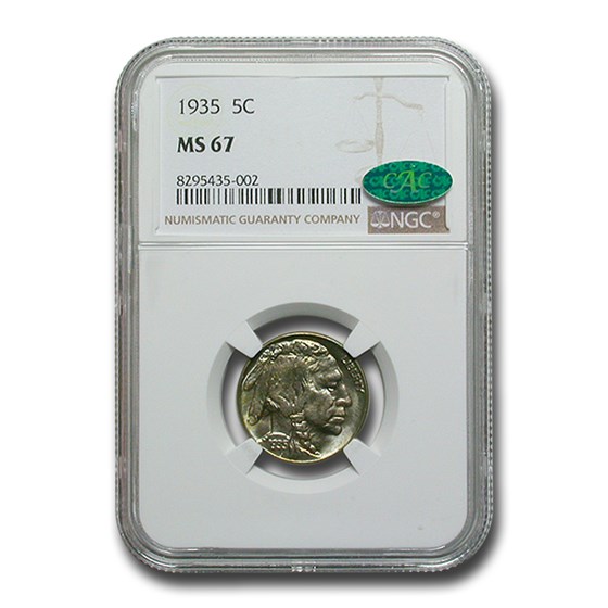 1935 Buffalo Nickel MS-67 NGC CAC 1935 Buffalo Nickel MS-67 NGC CAC
