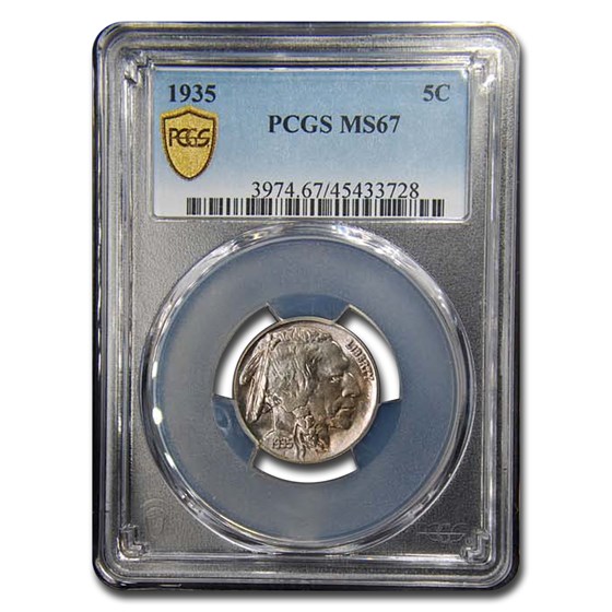 1935 Buffalo Nickel MS-67 PCGS 1935 Buffalo Nickel MS-67 PCGS