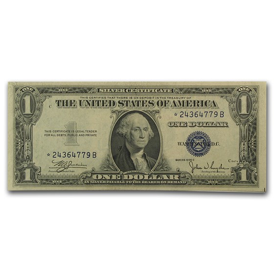1935-C* $1.00 Silver Certificate AU (Star Note) 1935-C* $1.00 Silver Certificate AU (Star Note)
