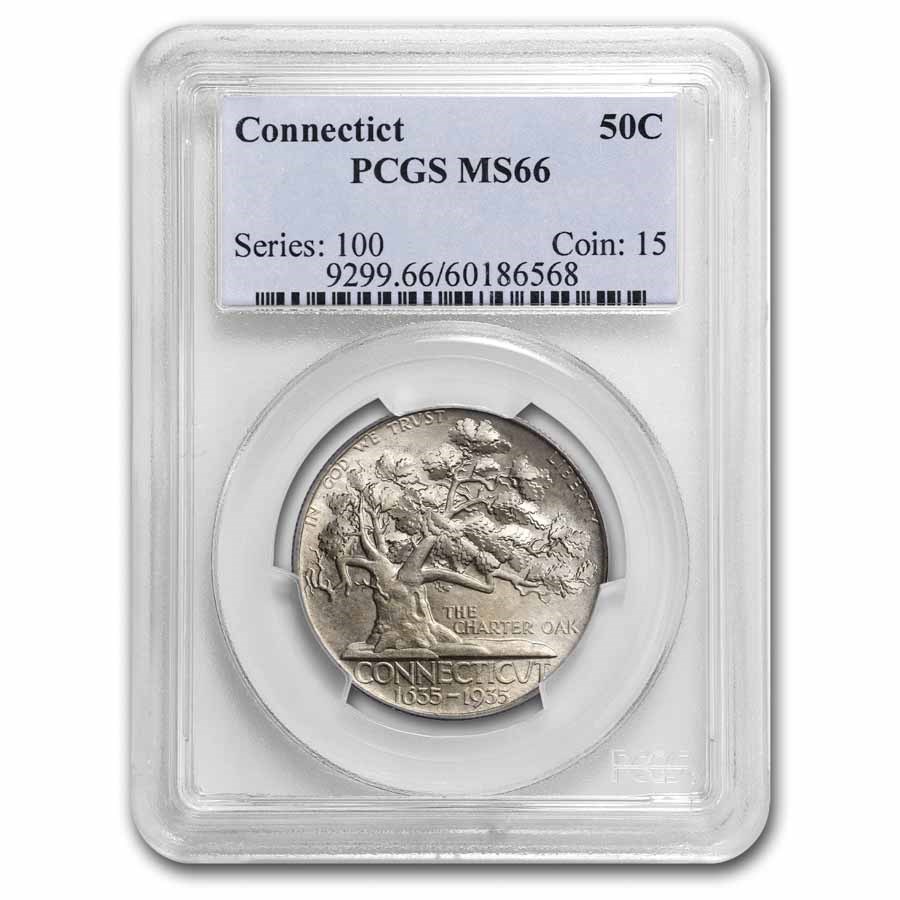 1935 Connecticut Half Dollar Commem MS-66 PCGS