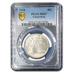 1935 Connecticut Half Dollar Commem MS-67 PCGS
