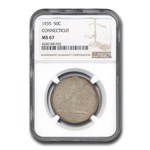 1935 Connecticut Tercentenary Half Dollar Commem MS-67 NGC