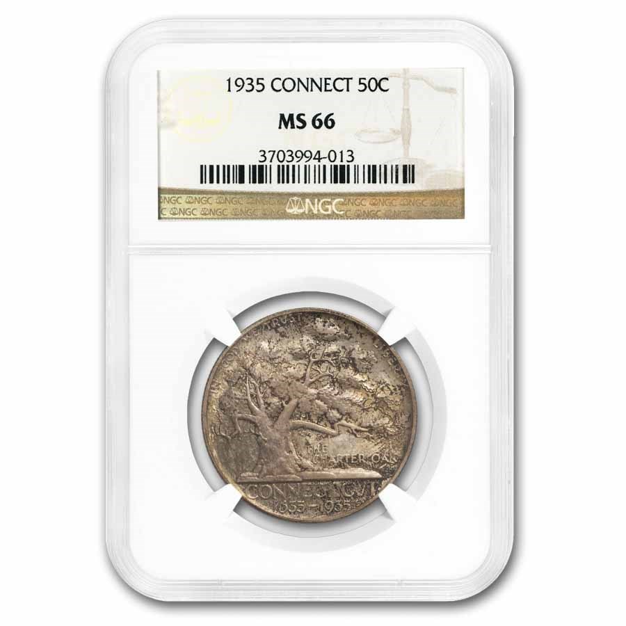 1935 Connecticut Tercentenary Half Dollar MS-66 NGC