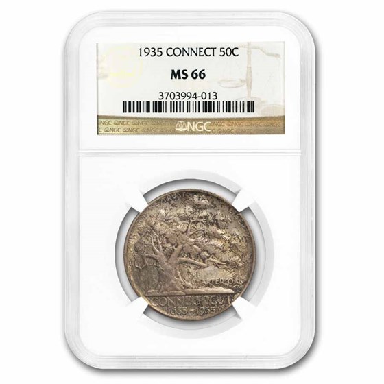 1935 Connecticut Tercentenary Half Dollar MS-66 NGC 1935 Connecticut Tercentenary Half Dollar MS-66 NGC