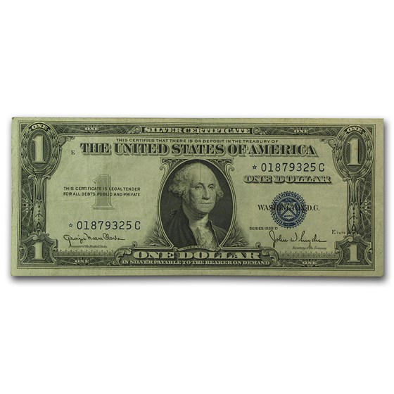 1935-D* $1.00 Silver Certificate VF (Scarce *-C Block) 1935-D* $1.00 Silver Certificate VF (Scarce *-C Block)
