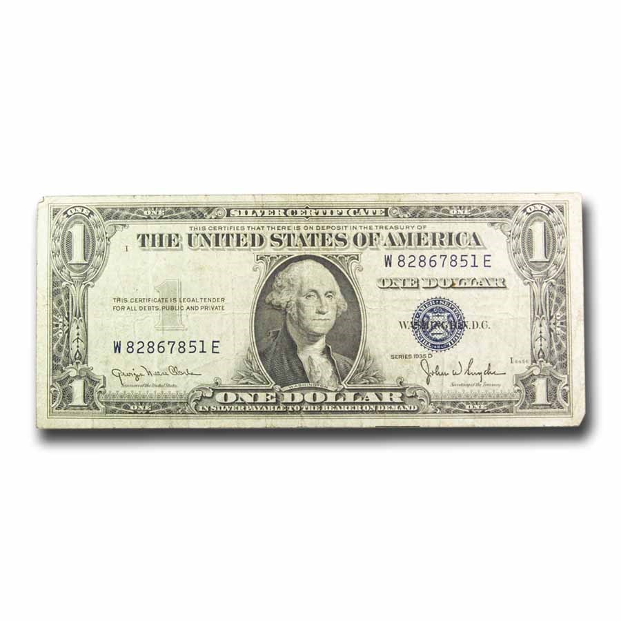 1935-D $1.00 Silver Certificate VG/F (Fr#1613)