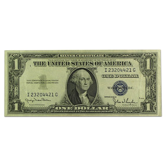 1935-D $1.00 Silver Certificate XF (Fr#1613N) 1935-D $1.00 Silver Certificate XF (Fr#1613N)