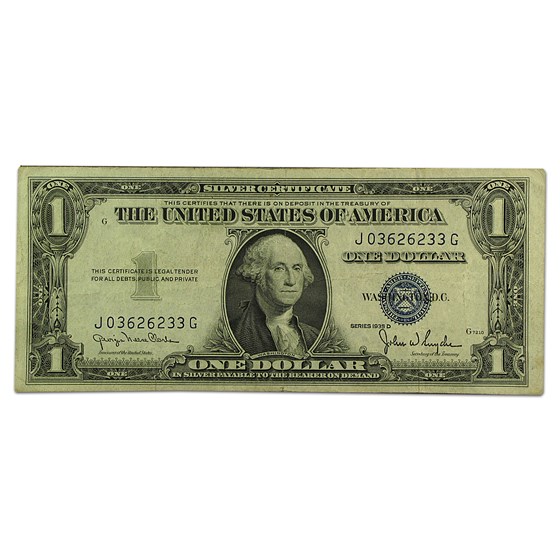 1935-D $1.00 Silver Certificate XF (Wide Seal) 1935-D $1.00 Silver Certificate XF (Wide Seal)