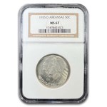 1935-D Arkansas Centennial Commemorative Half Dollar MS-67 NGC