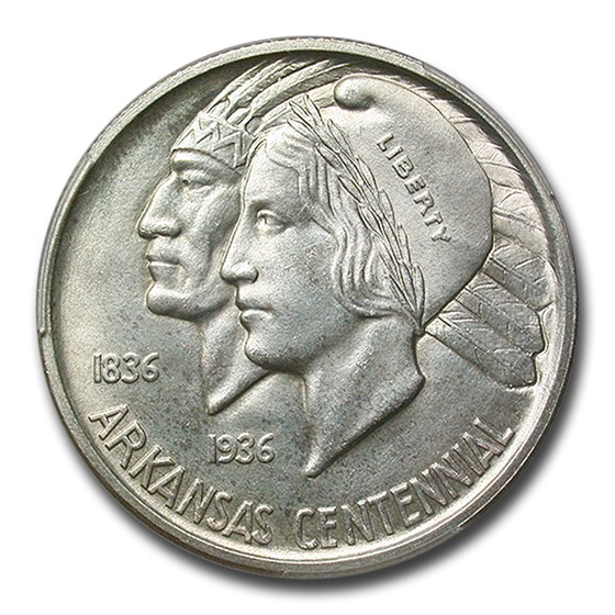 1935-D Arkansas Half Dollar MS-66 PCGS