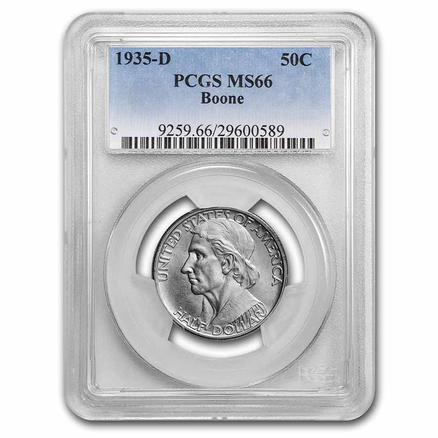 1935-D Boone Half Dollar MS-66 PCGS