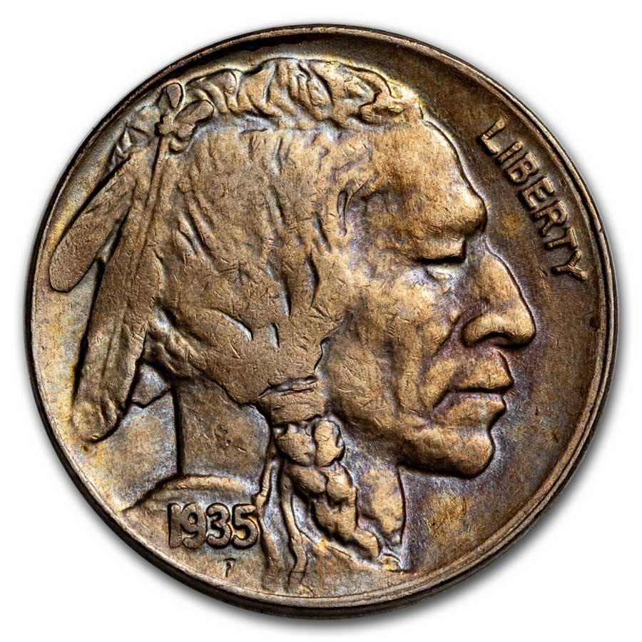 1935-D Buffalo Nickel BU (Toned)