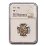 1935-D Buffalo Nickel MS-63 NGC