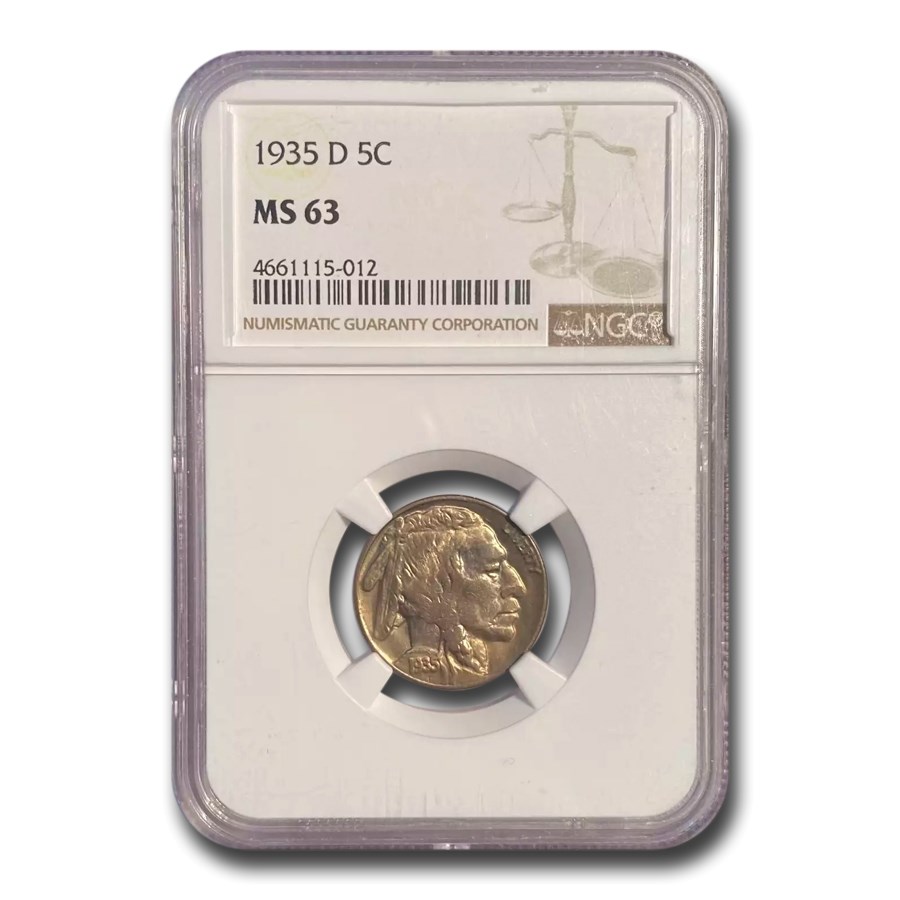 1935-D Buffalo Nickel MS-63 NGC