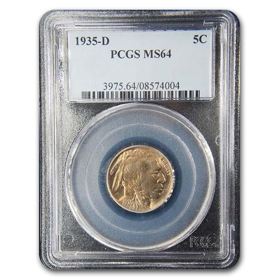 1935-D Buffalo Nickel MS-64 PCGS 1935-D Buffalo Nickel MS-64 PCGS