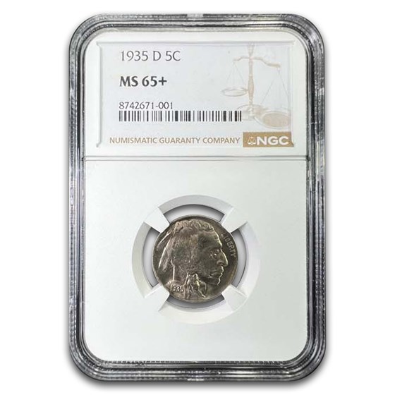 1935-D Buffalo Nickel MS-65+ NGC