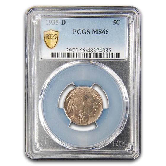 1935-D Buffalo Nickel MS-66 PCGS 1935-D Buffalo Nickel MS-66 PCGS